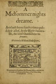 Cover for A Midsummer Night's Dream
