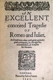 Cover for Romeo and Juliet