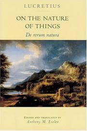Cover for De rerum natura